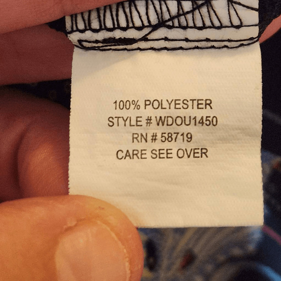 NY Collection Floral on Black Blouse with Back Cutout Size 1X (4190) - Picture 5 of 6